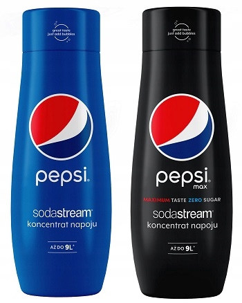 Koncentrat SodaStream PEPSI + PEPSI MAX syrop