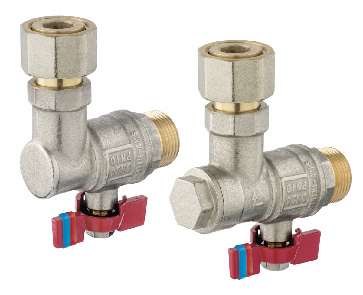 Ferro Zestaw Zaworów Kulowych Kątowych Do Kotła 1-FUNKCYJNEGO