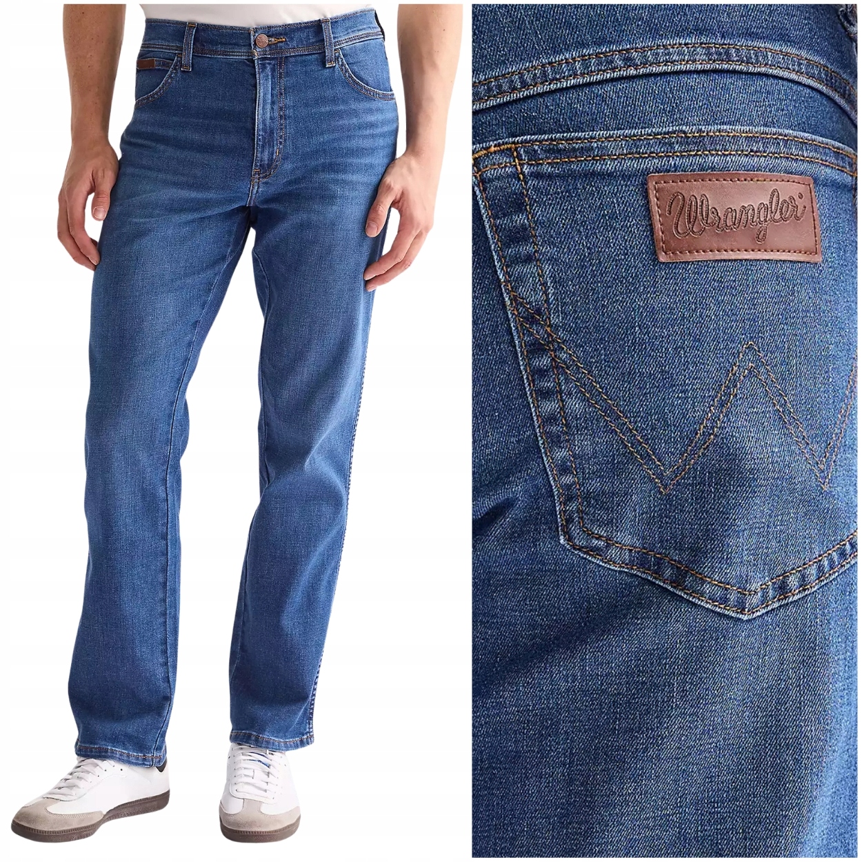 Wrangler Texas Visual letní klasické jednoduché látkové kalhoty W40 L32