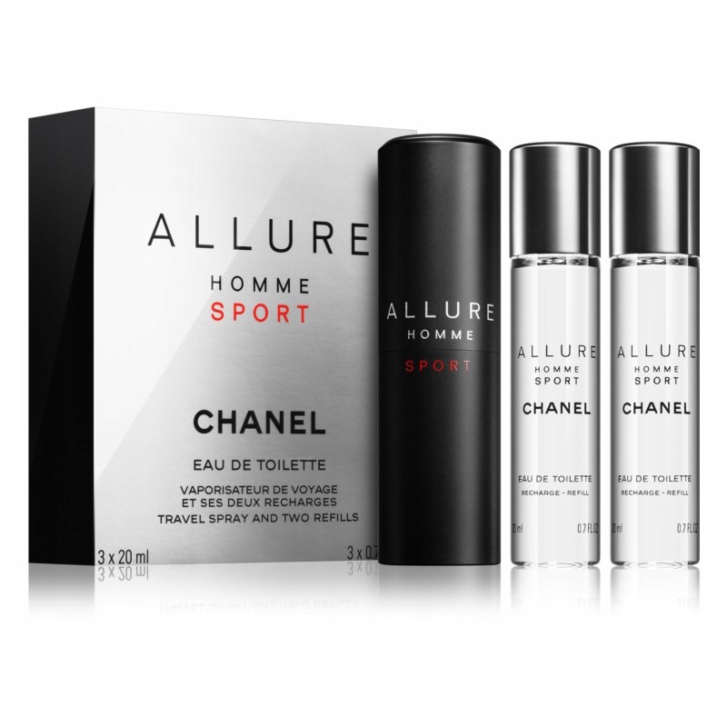 Chanel Allure Homme Sport Zestaw Edt 3x20 ml Refill