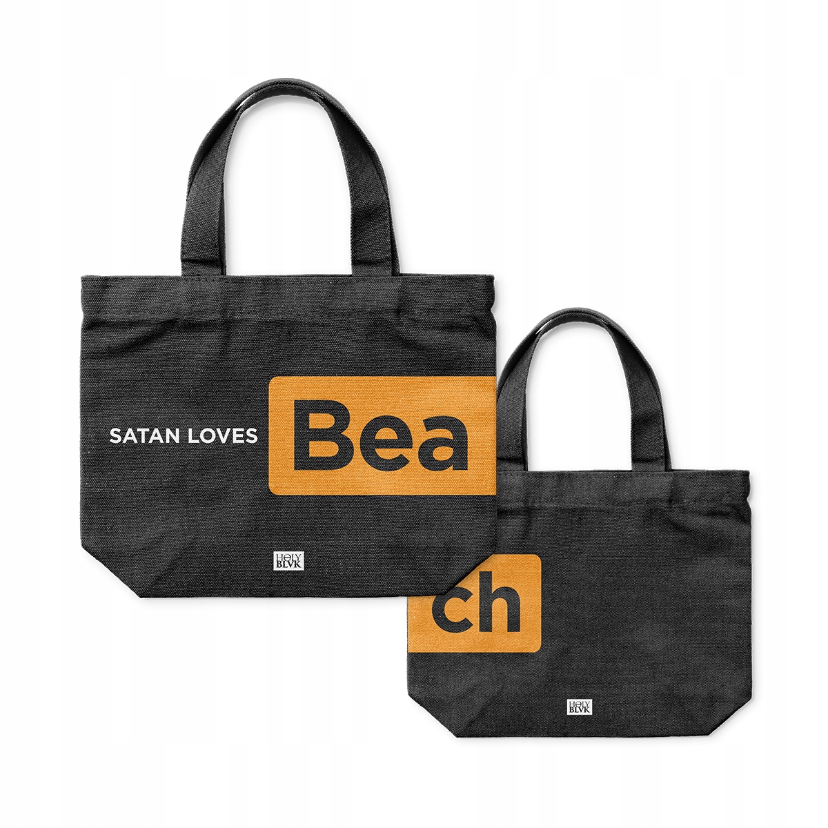 Taška Holy Blvk Satan Loves Beach Tote XXL Premium Print Plážová Nákupní