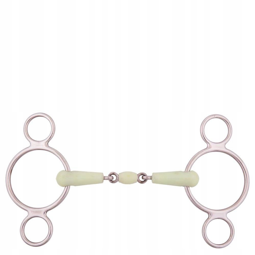 Wędzidło wielokr. 2xłamany Apple Mouth 13,5cm Br