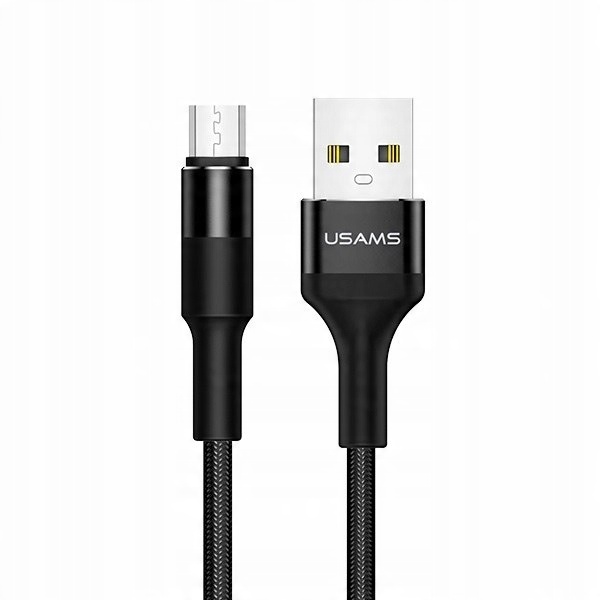 

Usams Kabel pleciony U5 2A micro Usb czarny/black