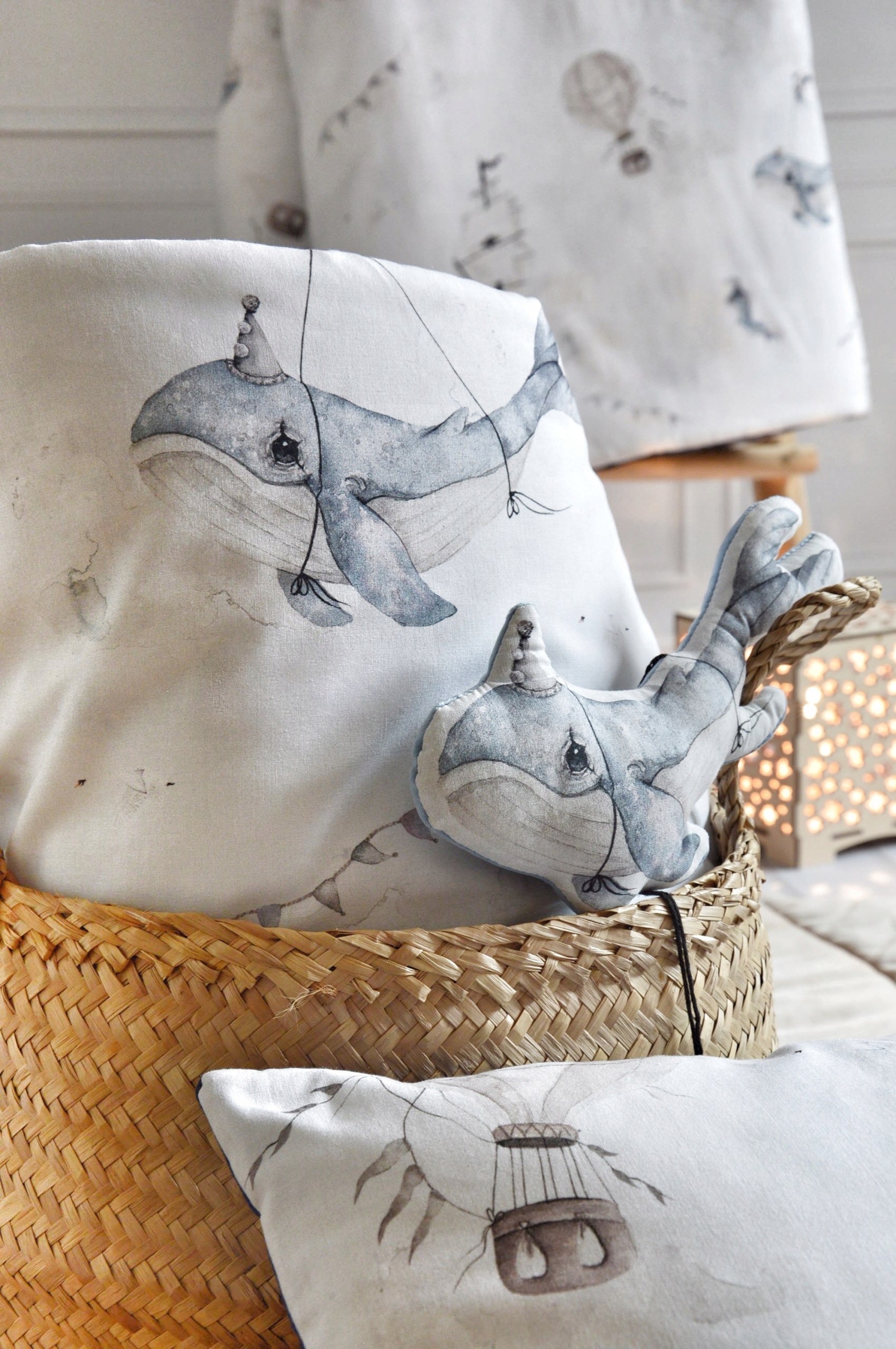 Worek do przedszkola na pościel Podniebny ocean