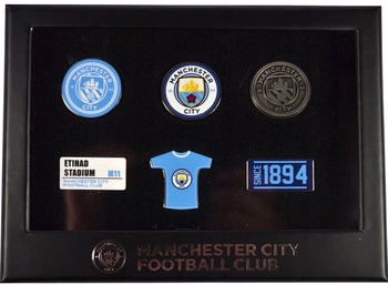 Manchester City sada 6 odznaků, oficiální produkt