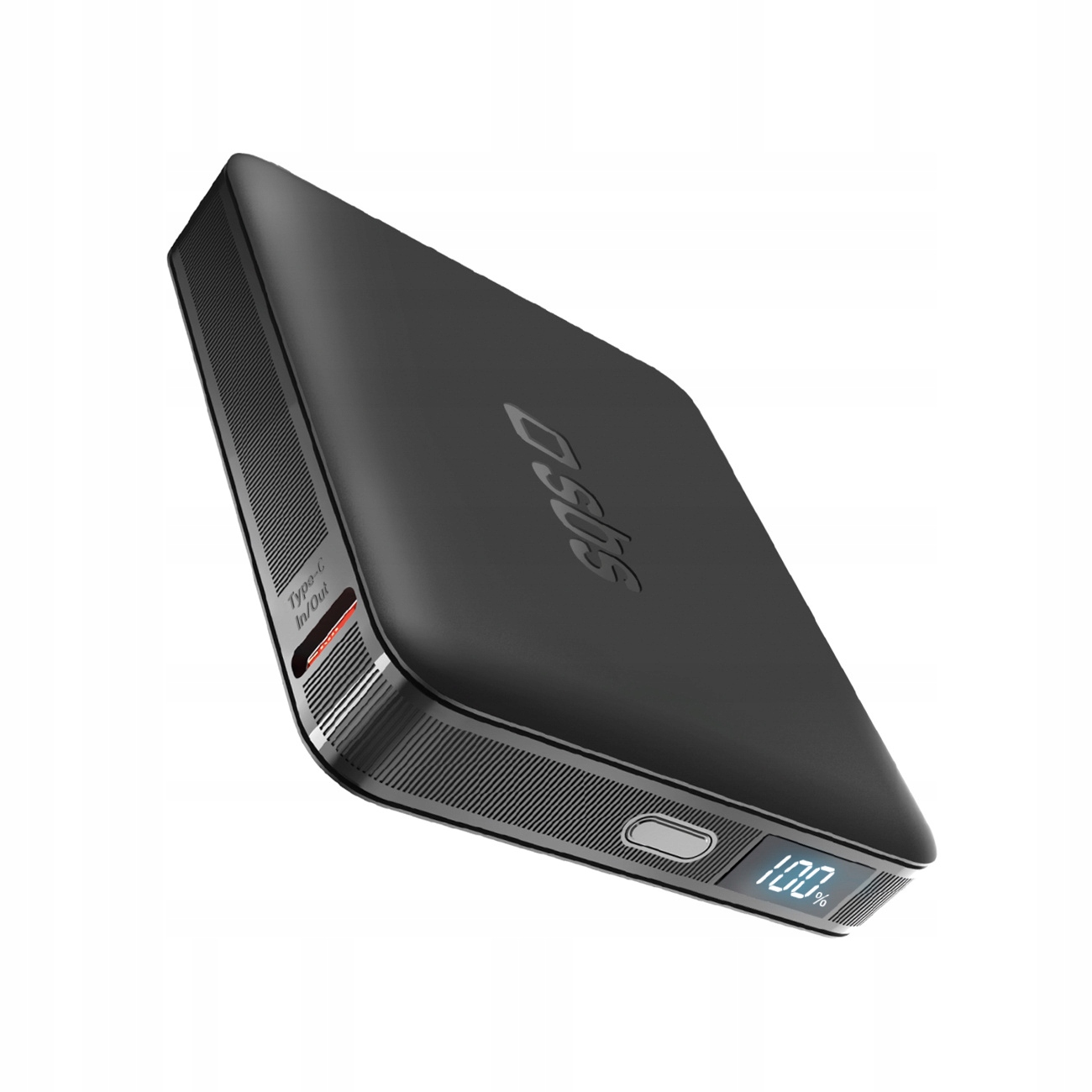 Powerbanka 5000MAH LCD Displejem Usb-c 10W Černá Přenosná Nabíječka