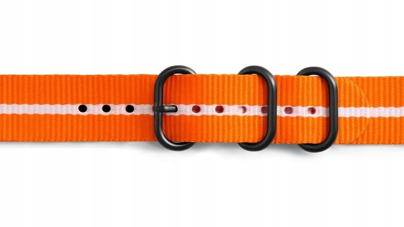 Pasek do Gear Sport Premium Nato Strap Pomarańczowo-Biały (GP-R600BREECAG)