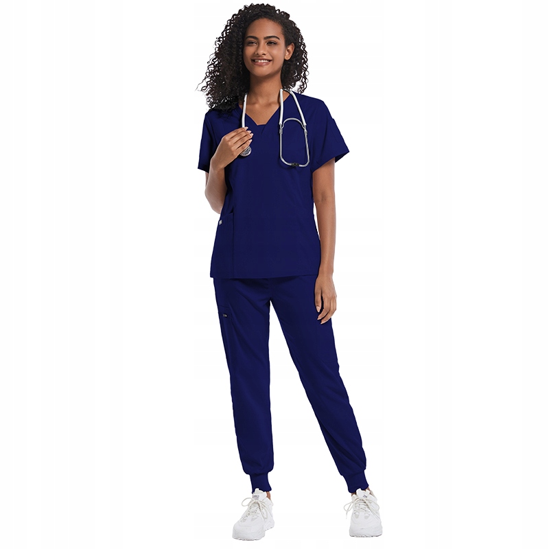 Komplet Medyczny Damski Scrub Uniform Model Heal Kolor Navy Blue Rozm. Xs