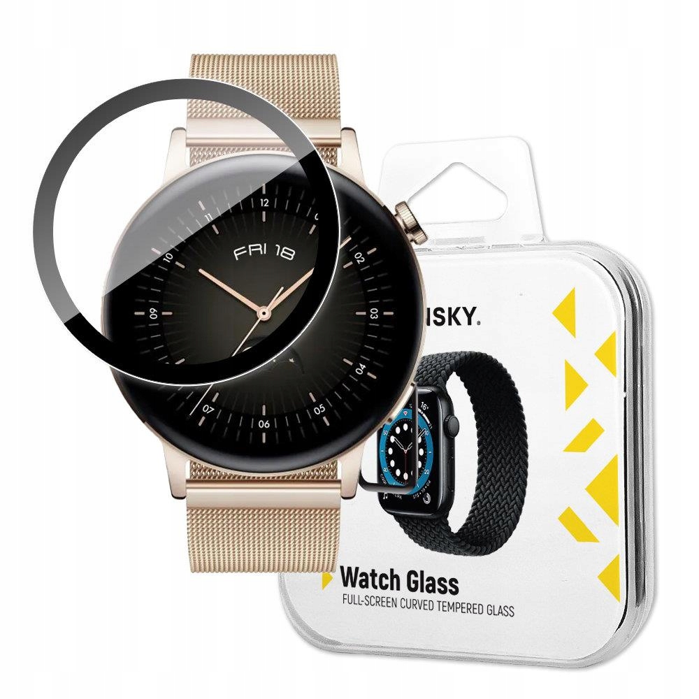 Wozinsky Watch Glass hybrydowe szkło do Huawei Watch Gt 3 46 mm czarny
