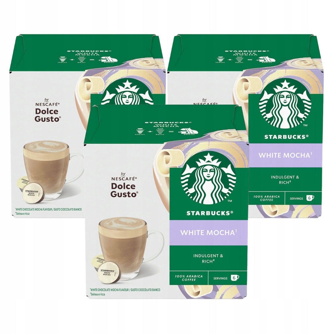 Starbucks Dolce Gusto White Mocha 3x 12 kapsułek