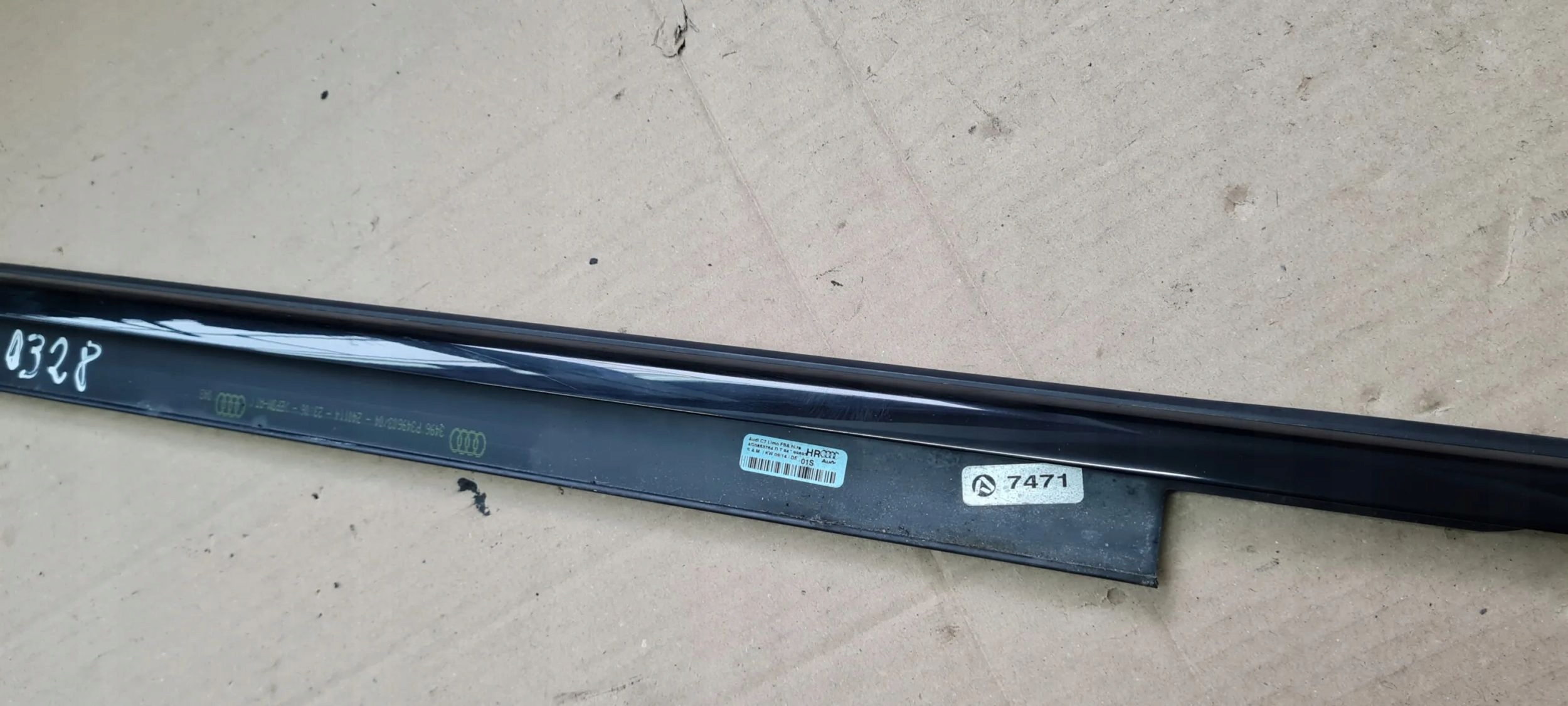 A6 C7 4G moulding dust right rear part SLINE black BLACK 4G0853764A