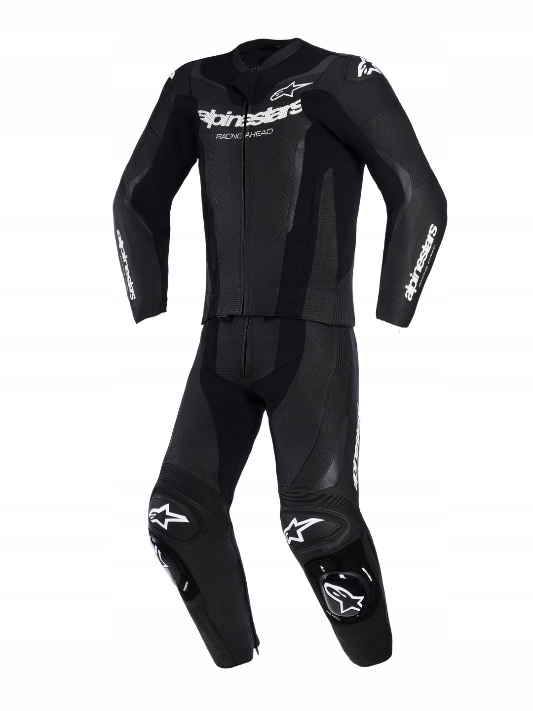 Dvojdielna Kožená Kombinéza Alpinestars Gp Force V2 2PC Čierna (52)