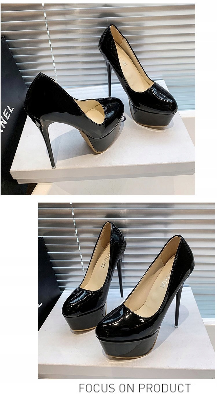 DAMSKIE PLATFORMY WYSOKIE OBCASY STYLIETKI POMPKI BUTY KLUBÓW NOCNYCH Płeć kobieta