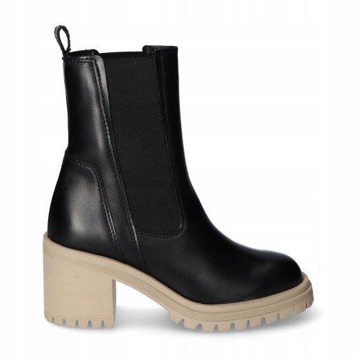 Kotníkové Boty Tamaris 1-25932-39/045 Černé/Béžové 36