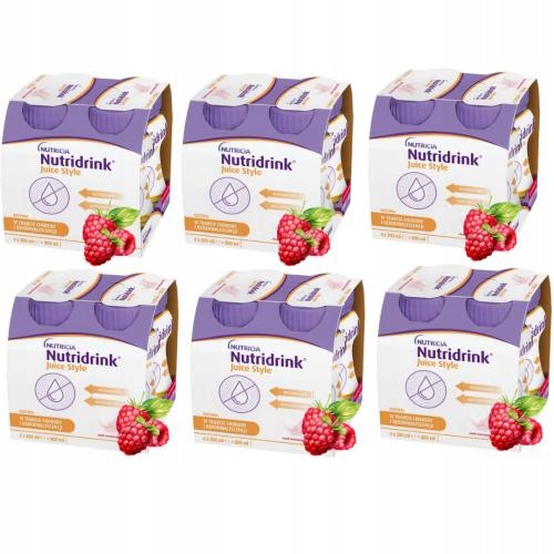 Nutridrink Juice Style Smak Orzeźwiająca Malina 24 x 200ml