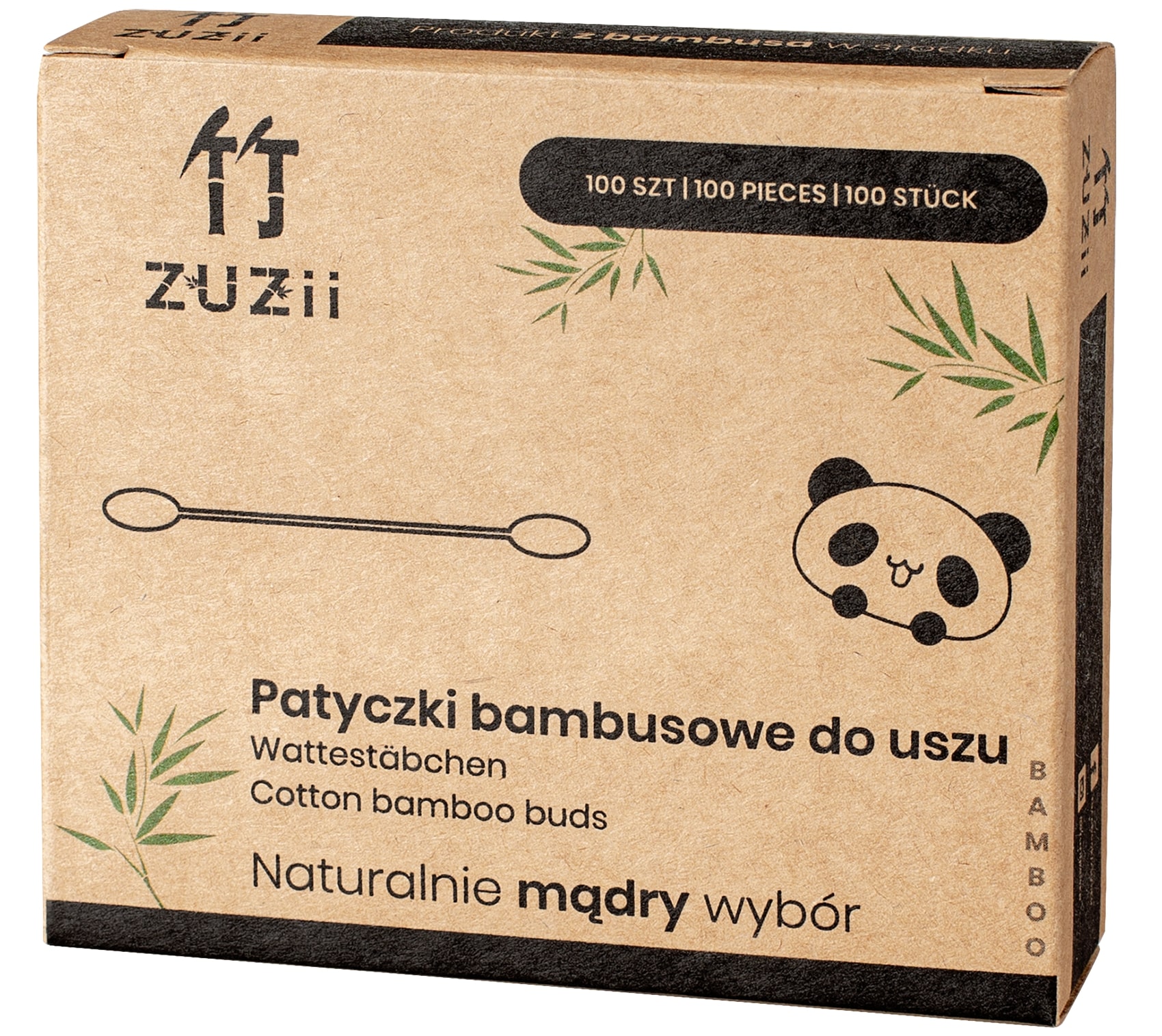 

ZUZii Patyczki bambus kosmetyczne 100 szt. Eko Eco