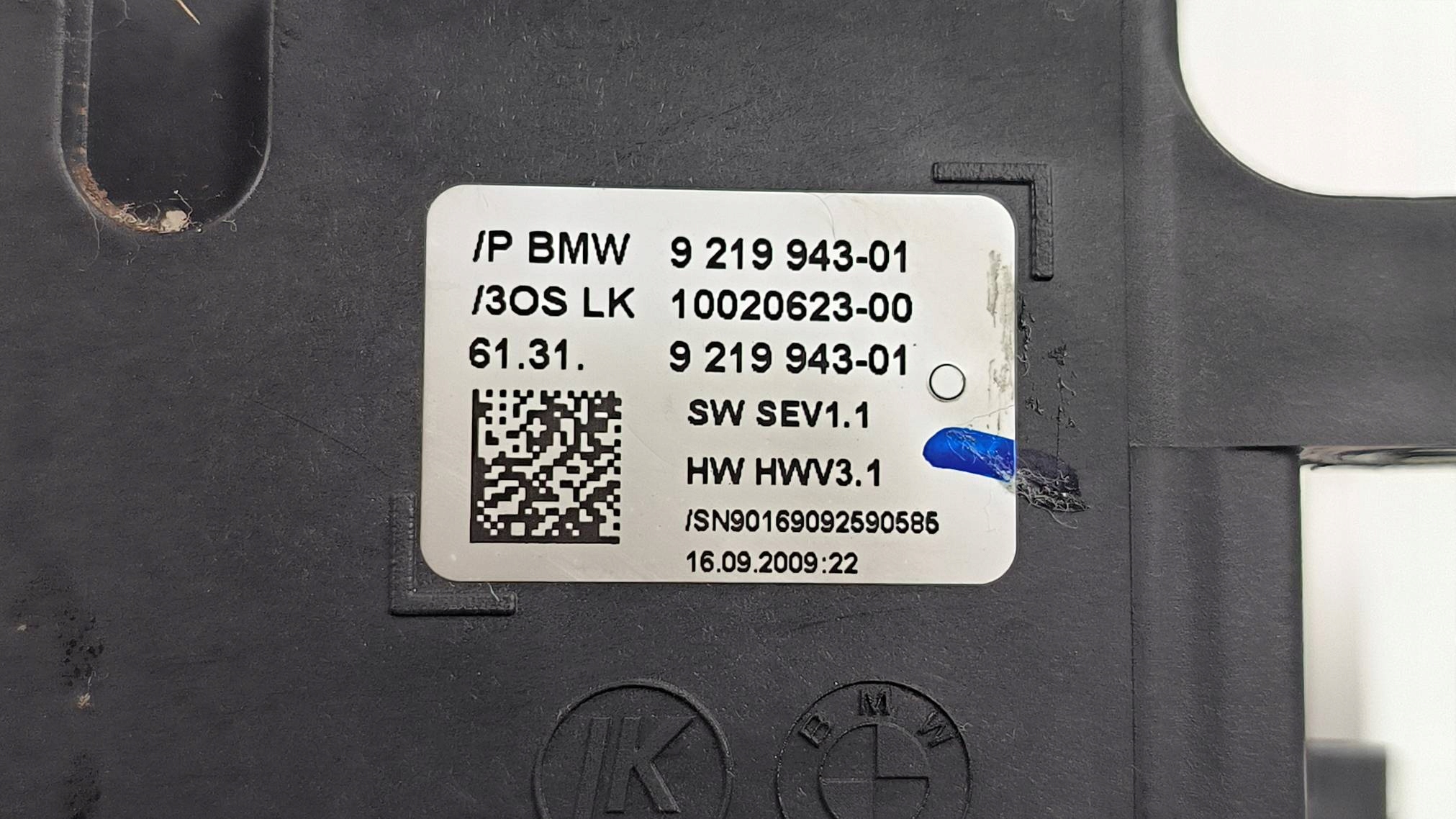 páčka změny převodů 9219943 BMW F01 730D