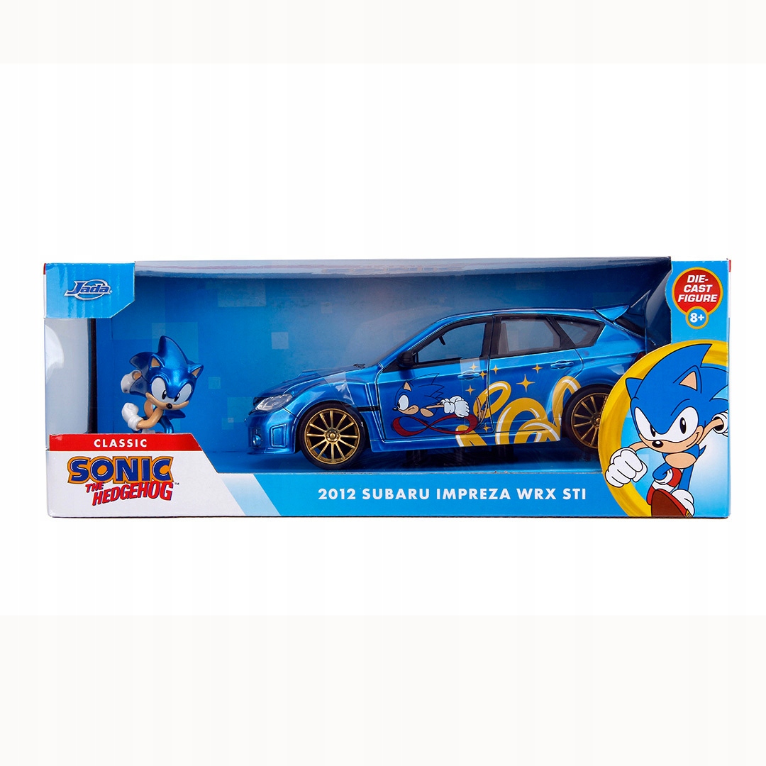 JADA 　ソニック　 Hedgehog 2012 Subaru WRX STI 1/24 Jada 2012 Subaru Impreza WRX STI with Sonic The