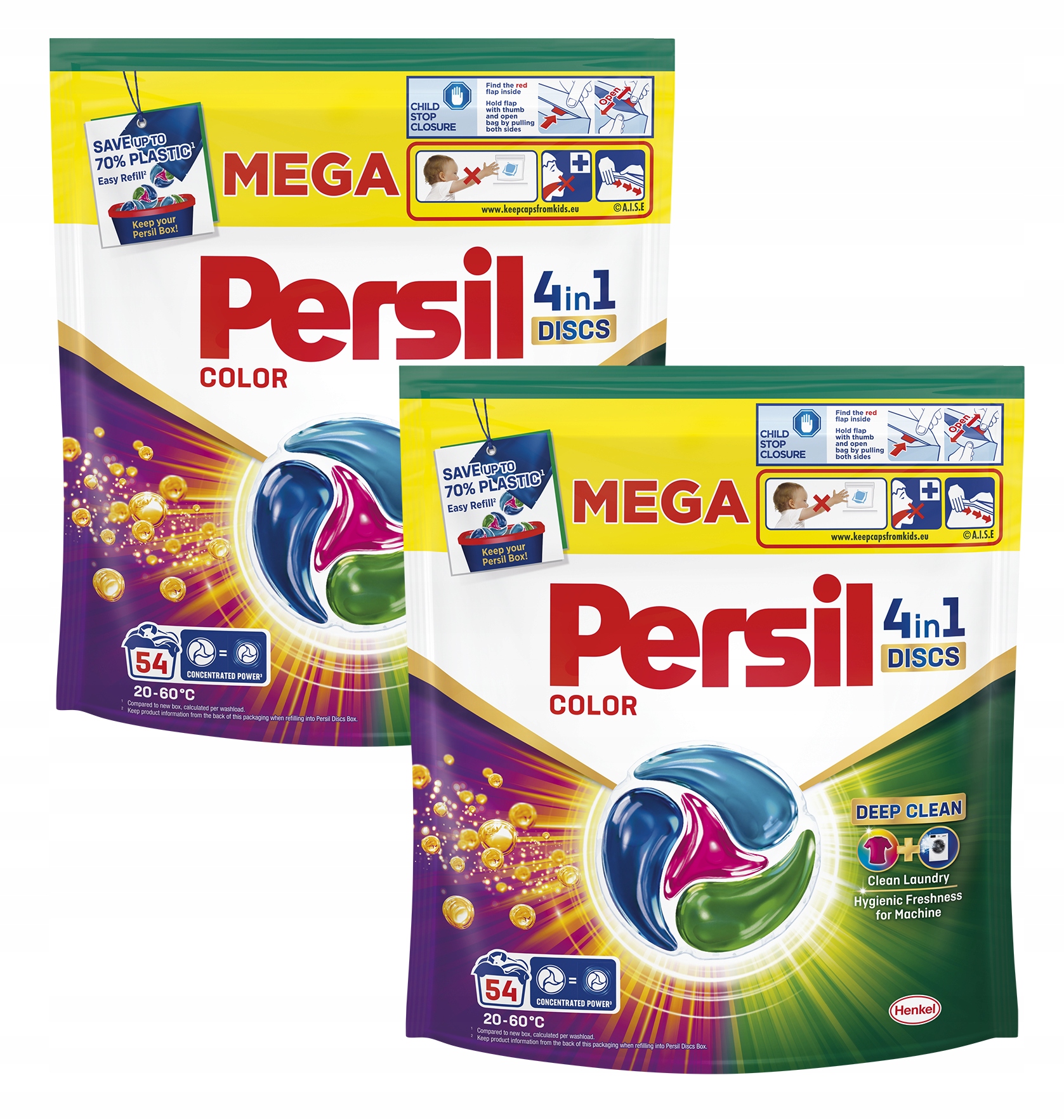 Persil Discs 4in1 Color Kapsułki do Prania 2x54 szt.
