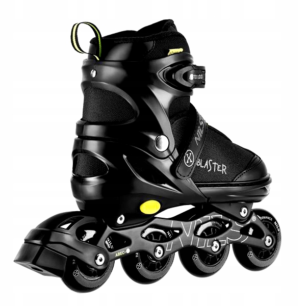 Rolki Regulowane Dla Chłopca Rekreacyjne 35-38 Czarne Koła 70MM ABEC7 82A Model BLASTER