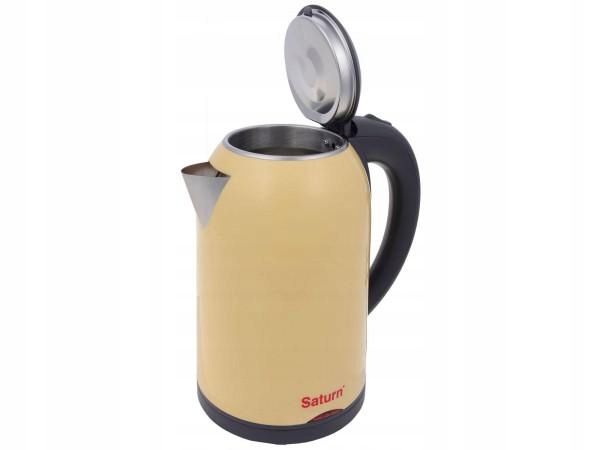 Czajnik elektryczny cichy, stal 1,7l beżowy Marka Saturn