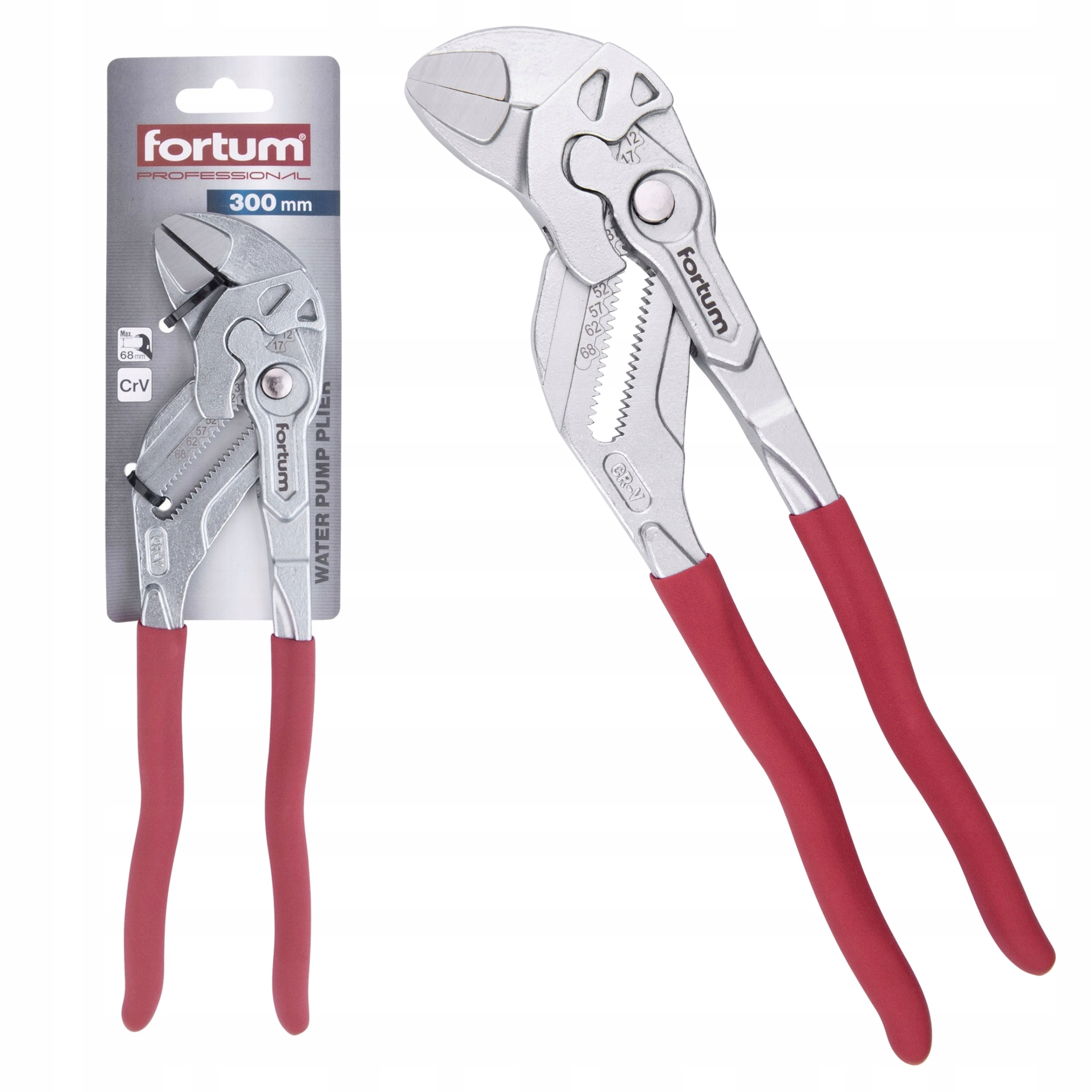 Stavitelný Klíč pro hydraulické trubky Žabka CrV 300 mm 0 68 mm Fortum