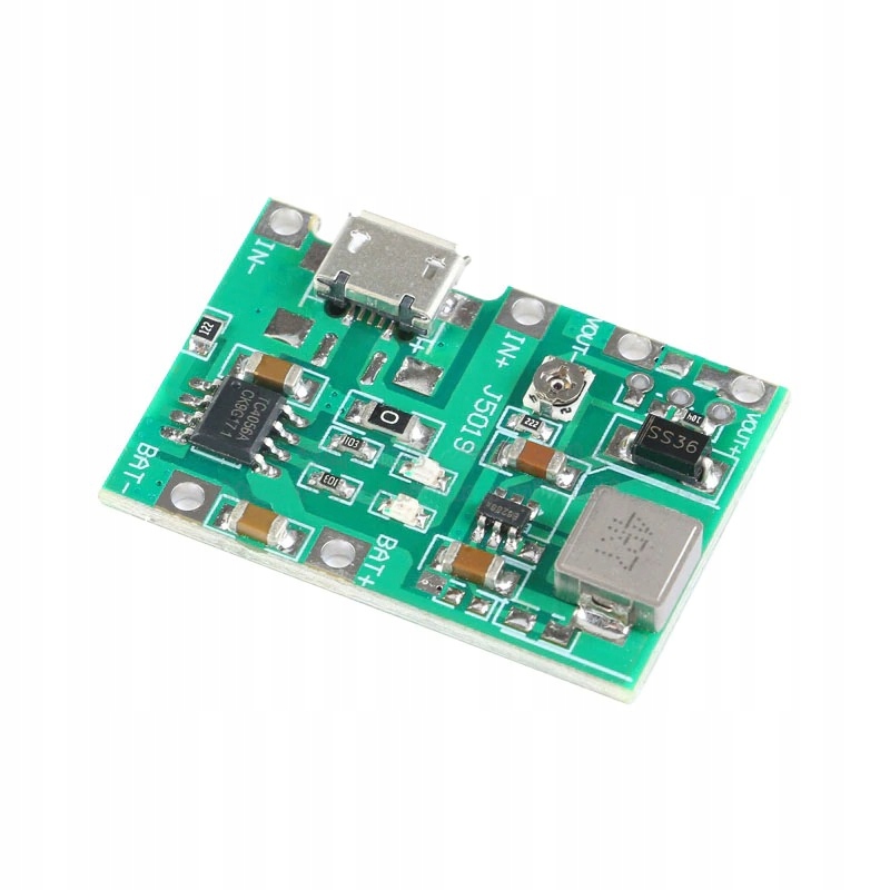 PRZETWORNICA TC4056A USB 2.5-5V DO 4.3-27V 2A