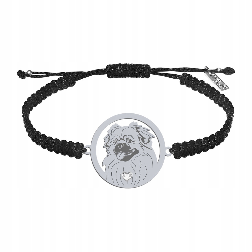 Stříbrný náramek s tibetským španělem 925 Šperky Makramé Gravírování