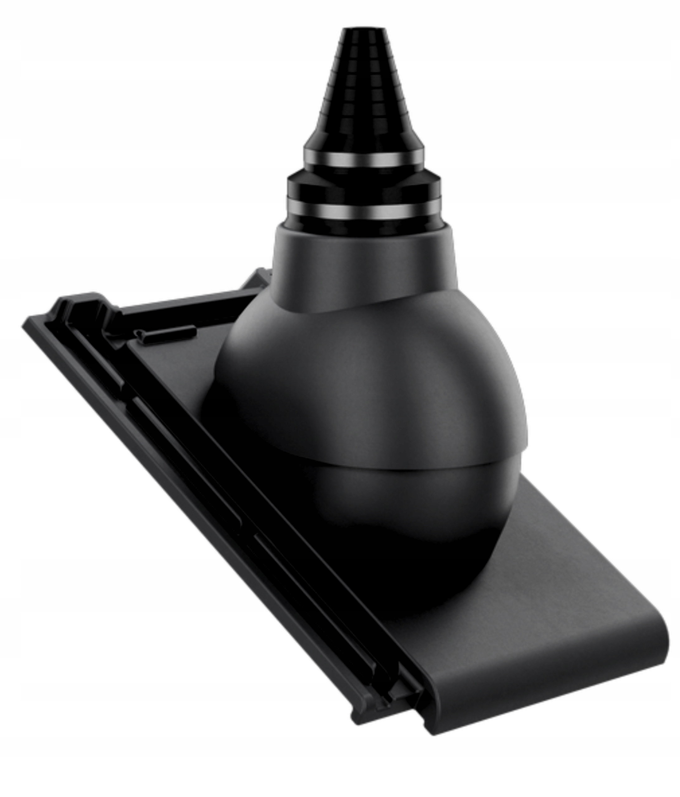 Anténní průchod těsného střešního průchodu Roben Bergamo Černý