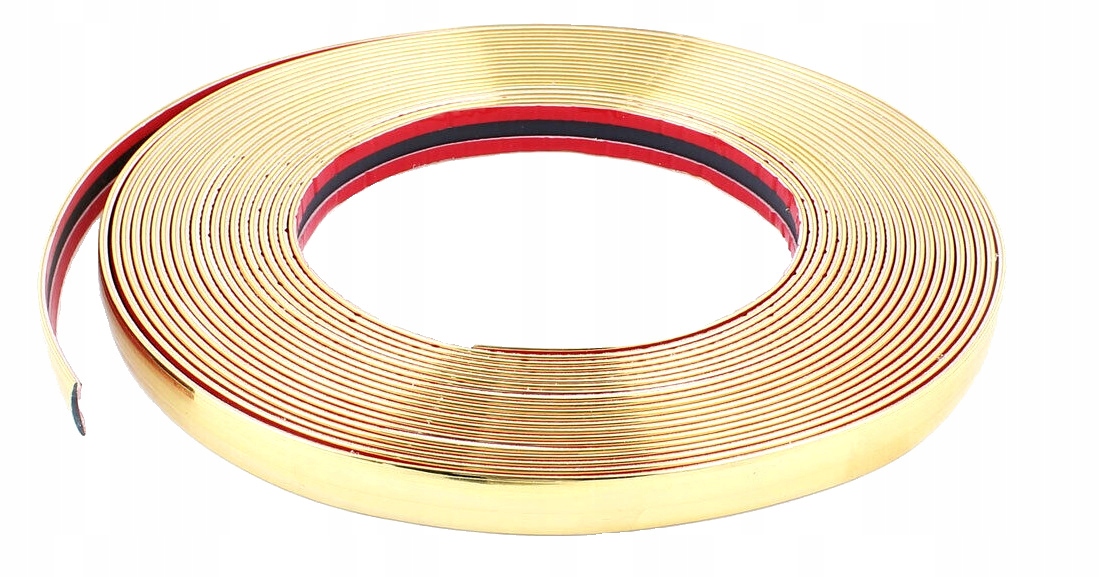 

Listwy Ozdobne Listwa Chrom Taśma Złota Gold 14 MM