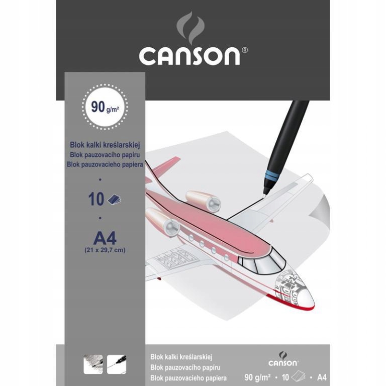 

kalka kreślarska Canson A4 90g/m2 10 szt