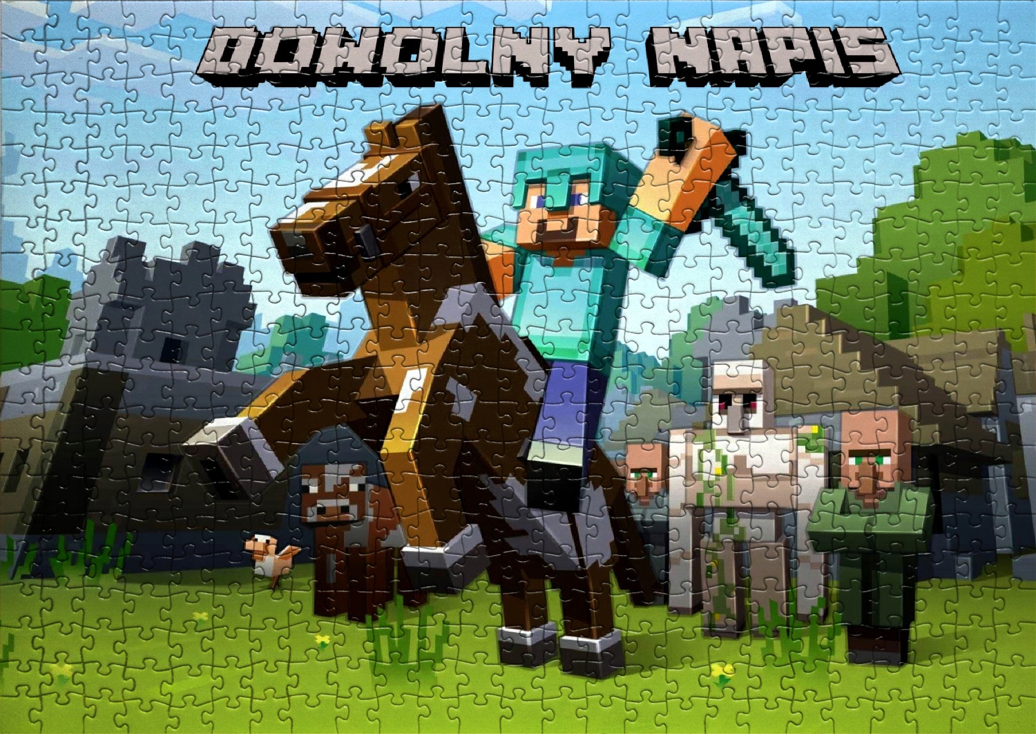 

Puzzle Minecraft z Twoim Napisem A4/96 El