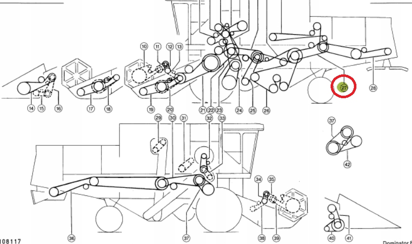 506671 - ПОЯС ШЕЙКЕР CLAAS DOMINA 76 86 88 96 108