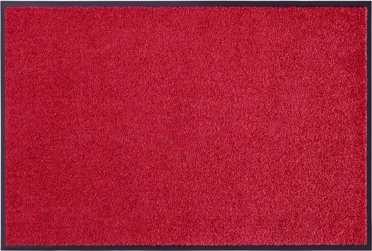 Protiskluzová rohožka na gumě s okrajem, červená barva 160 x 240 cm