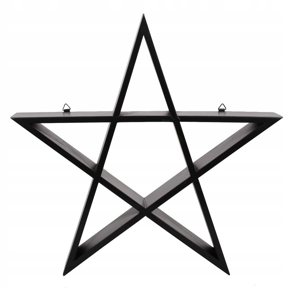 Nástěnná police Pentagram (40 x 40 cm)