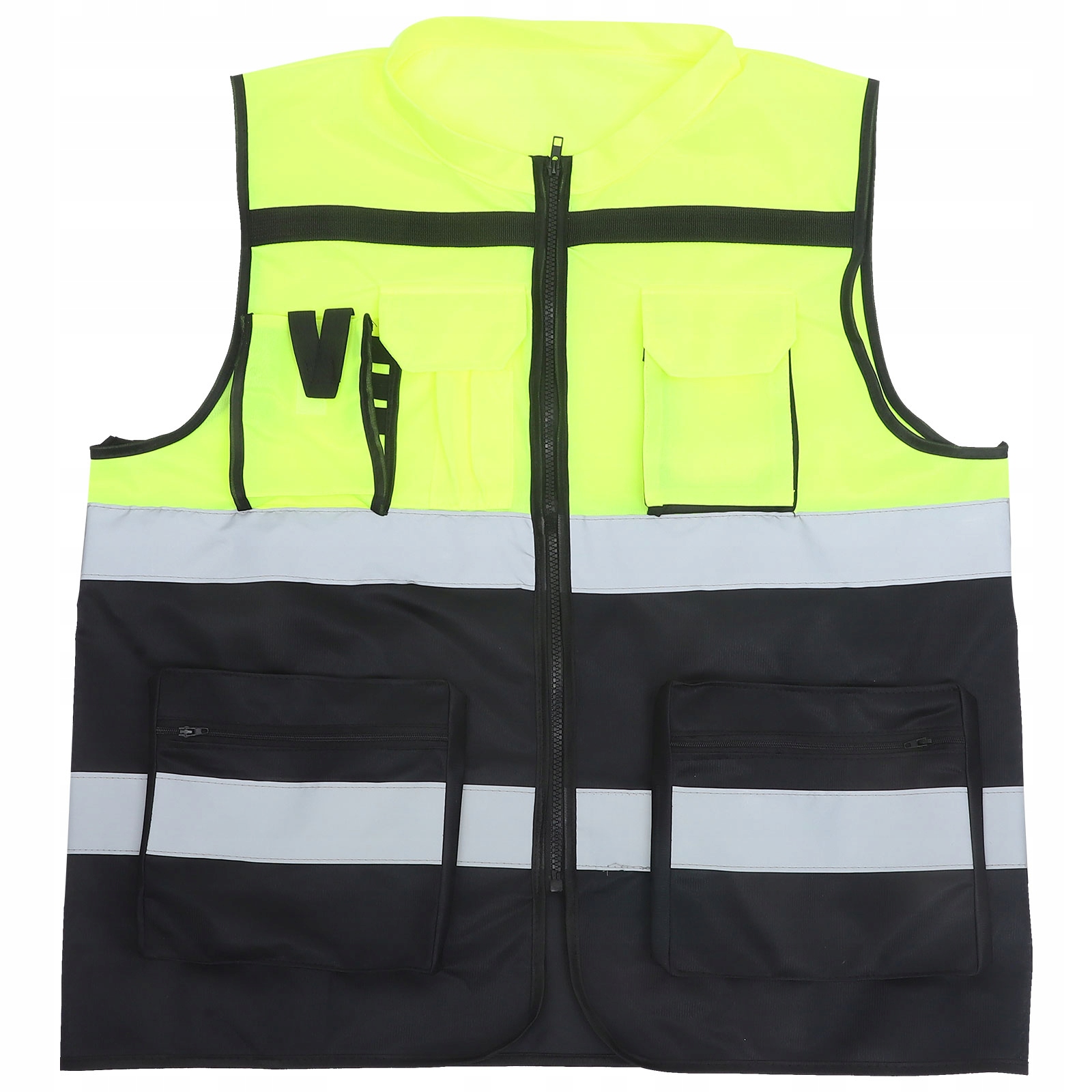 KAMIZELKA ODBLASKOWA WYSOKA WIDOCZNOŚĆ LEKKA WYGODNA