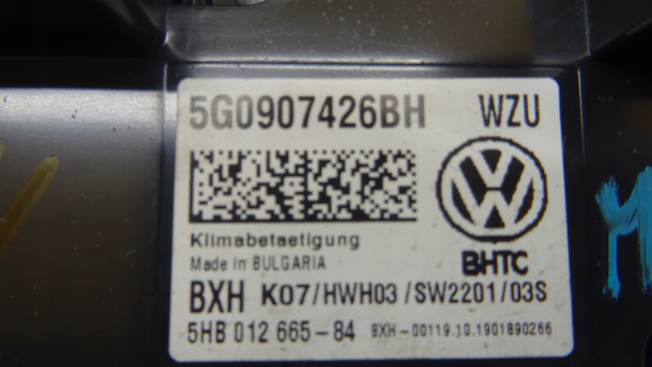 Unite commande clima Vw Passat B8 5G0907426BH NR M1046