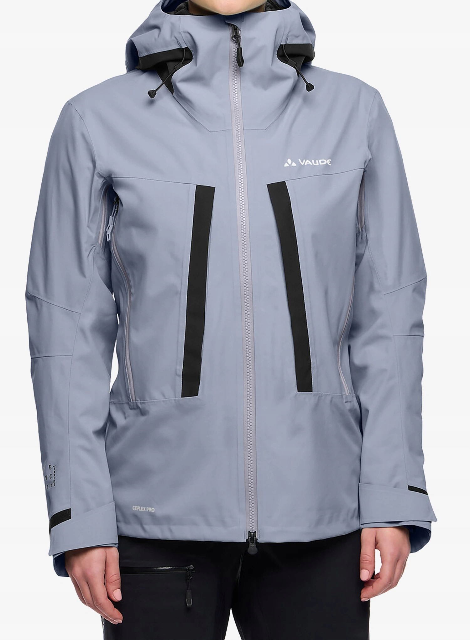 Dámská bunda s membránou Vaude Monviso 2,5L Jacket dark iris 40 (M)