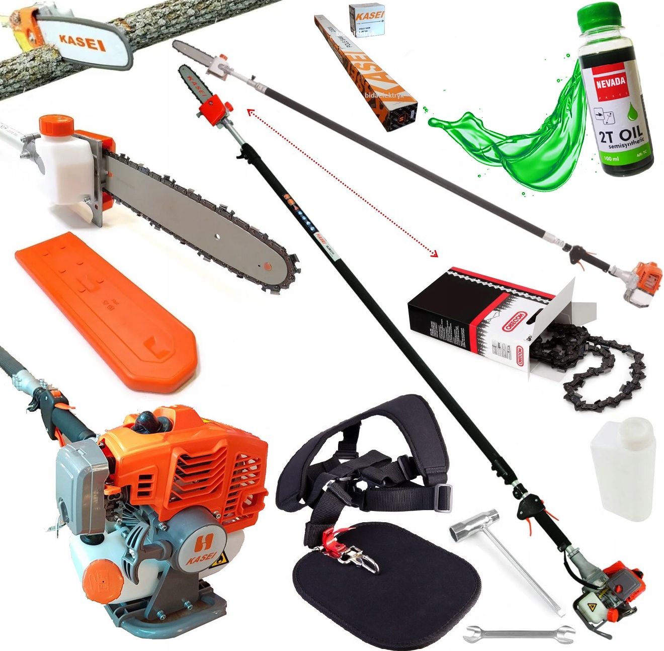 PIŁA SPALINOWA OKRZESYWARKA TELESKOPOWA DO GAŁĘZI