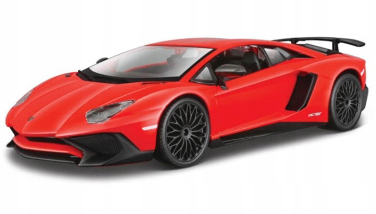 BURAGO 1:24 LAMBORGHINI AVENTADOR MODEL METAL Efekty brak