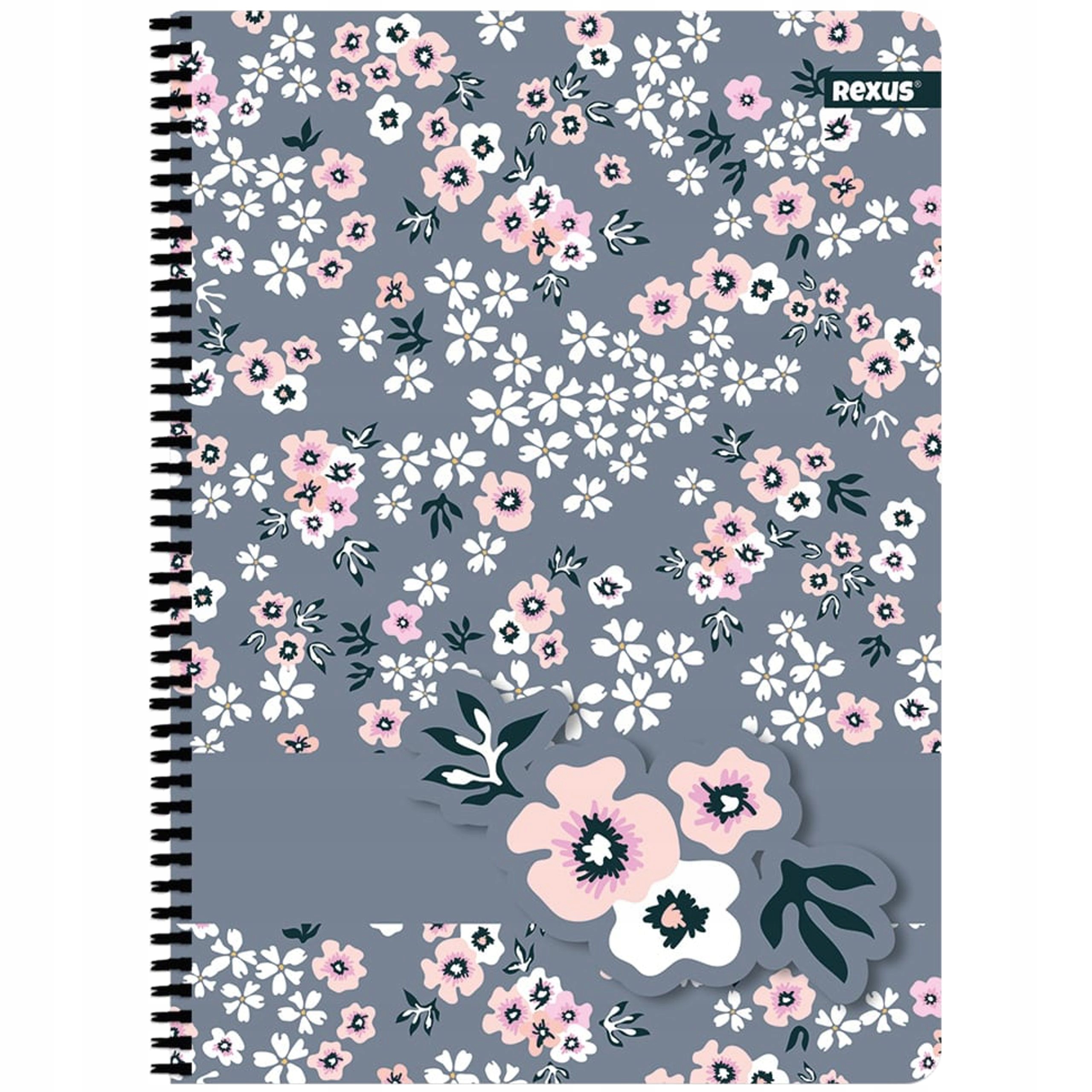 KOŁOZESZYT SZKOLNY FORMAT A4/80k KRATKA FLOWERS