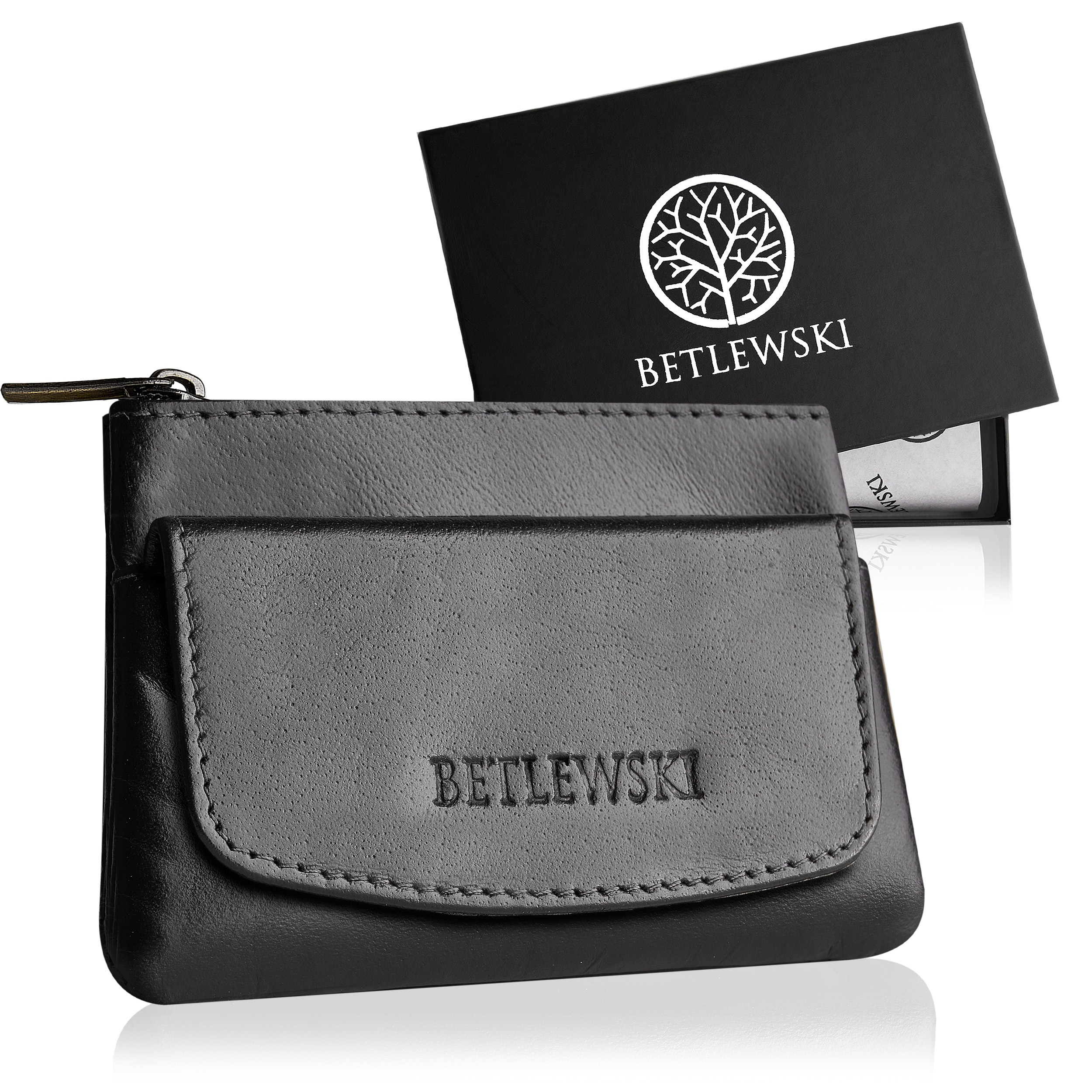 

Betlewski Małe skórzane etui klucze monety skóra