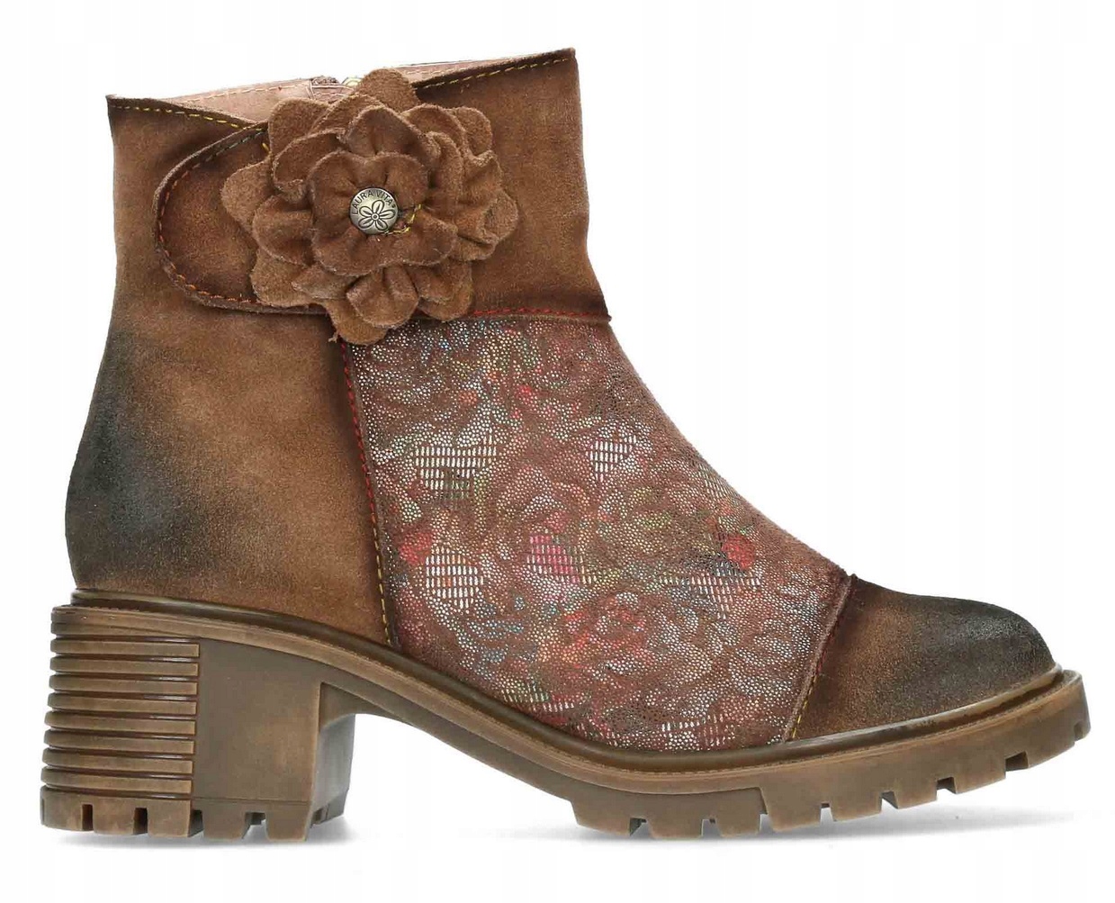 Laura Vita Hnědé Dámské Kožené Kotníkové Boty Premium 37