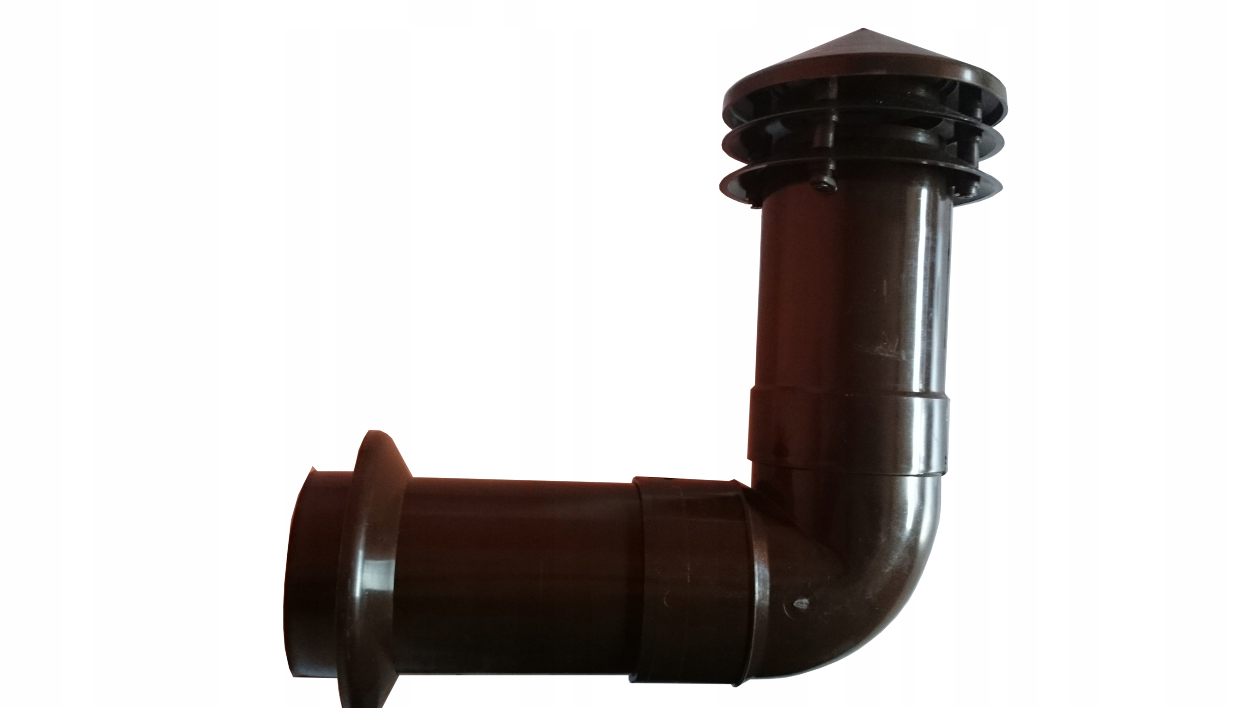 

Wywietrzniki wentylacyjne do scian z kolanem fi110