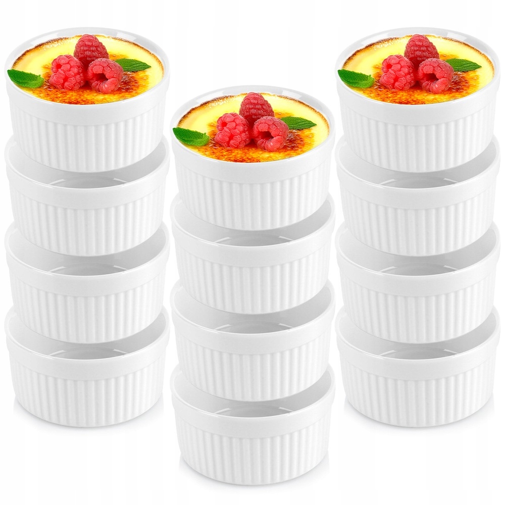 12 x zapékací nádoba žáruvzdorná miska kokilka keramická 260 Ml