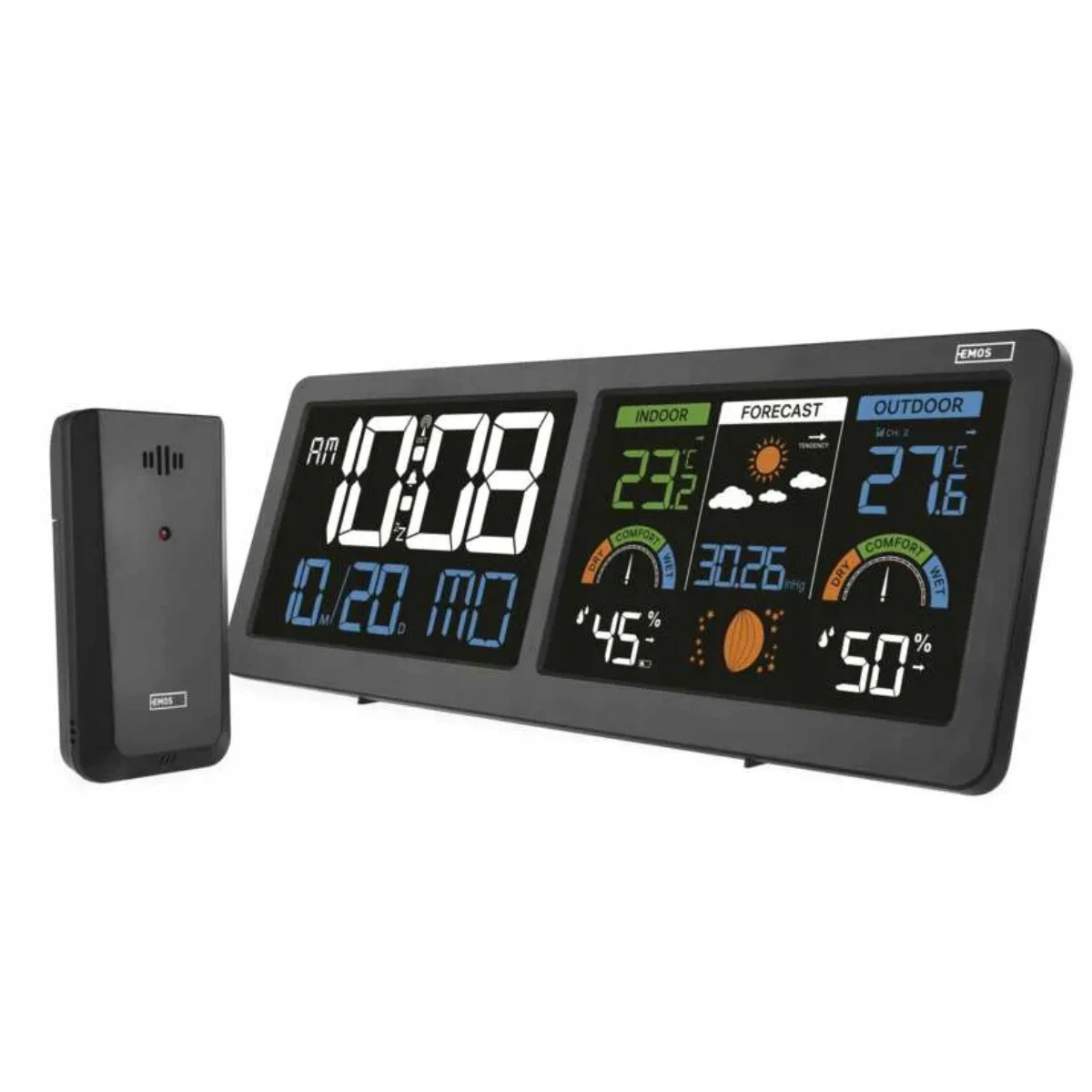 Bezdrátová meteorologická stanice s předpovědí počasí E8625 Emos