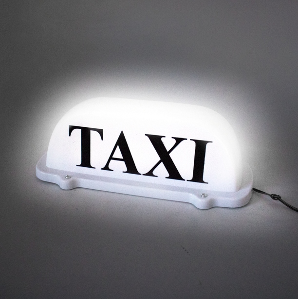 TAXI LAMPA LED BIAŁA KOGUT Z NAPISEM GAPA MAGNES WTYCZKA WTYK ZAPALNICZKI Źródło światła LED
