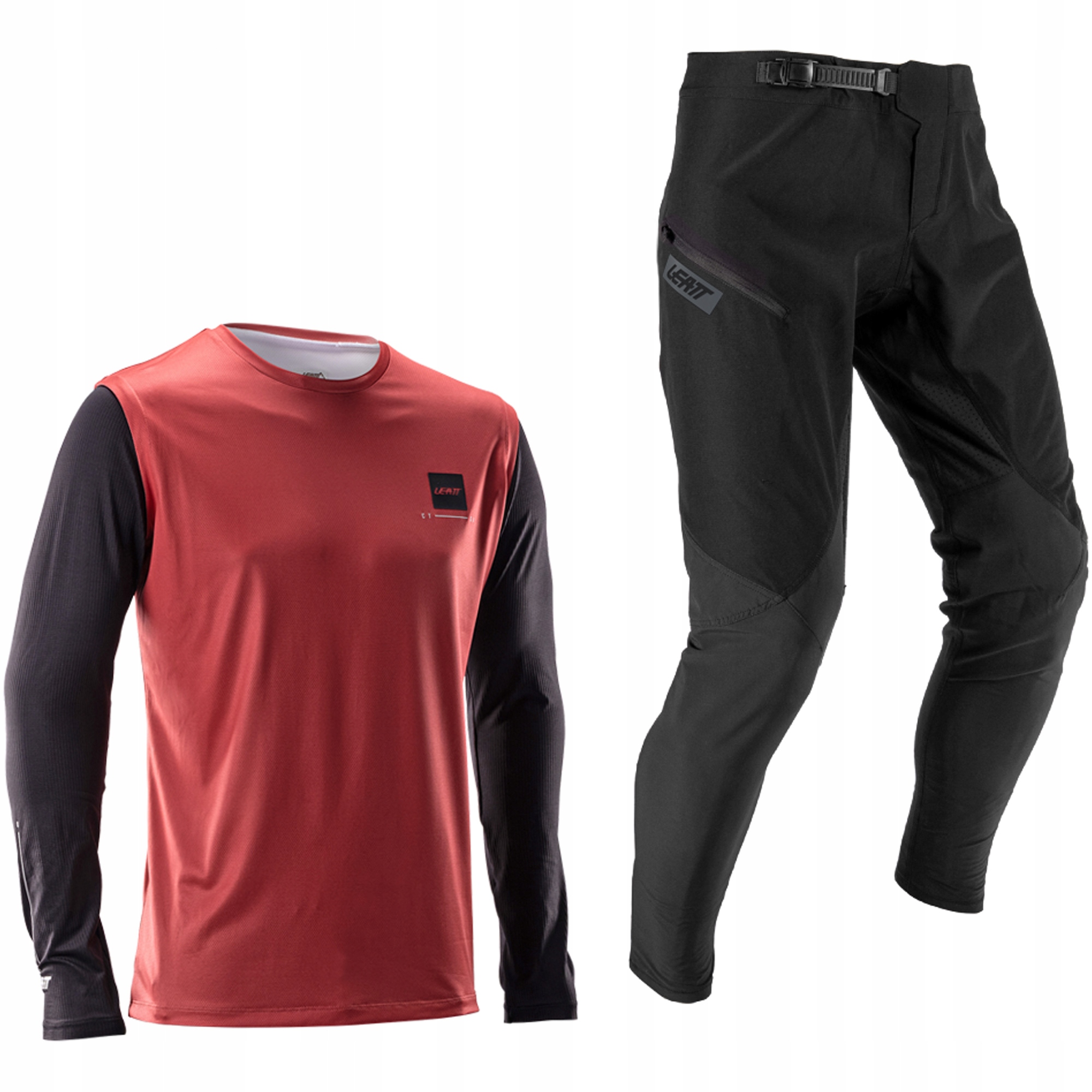 Tričko cyklistické kalhoty Leatt Ride Kit Mtb Gravity 1.0 Dusty Red XL