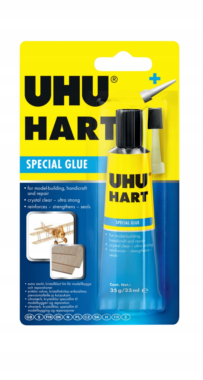

Uhu Klej Hart 35G Bl modelarstwo drewno