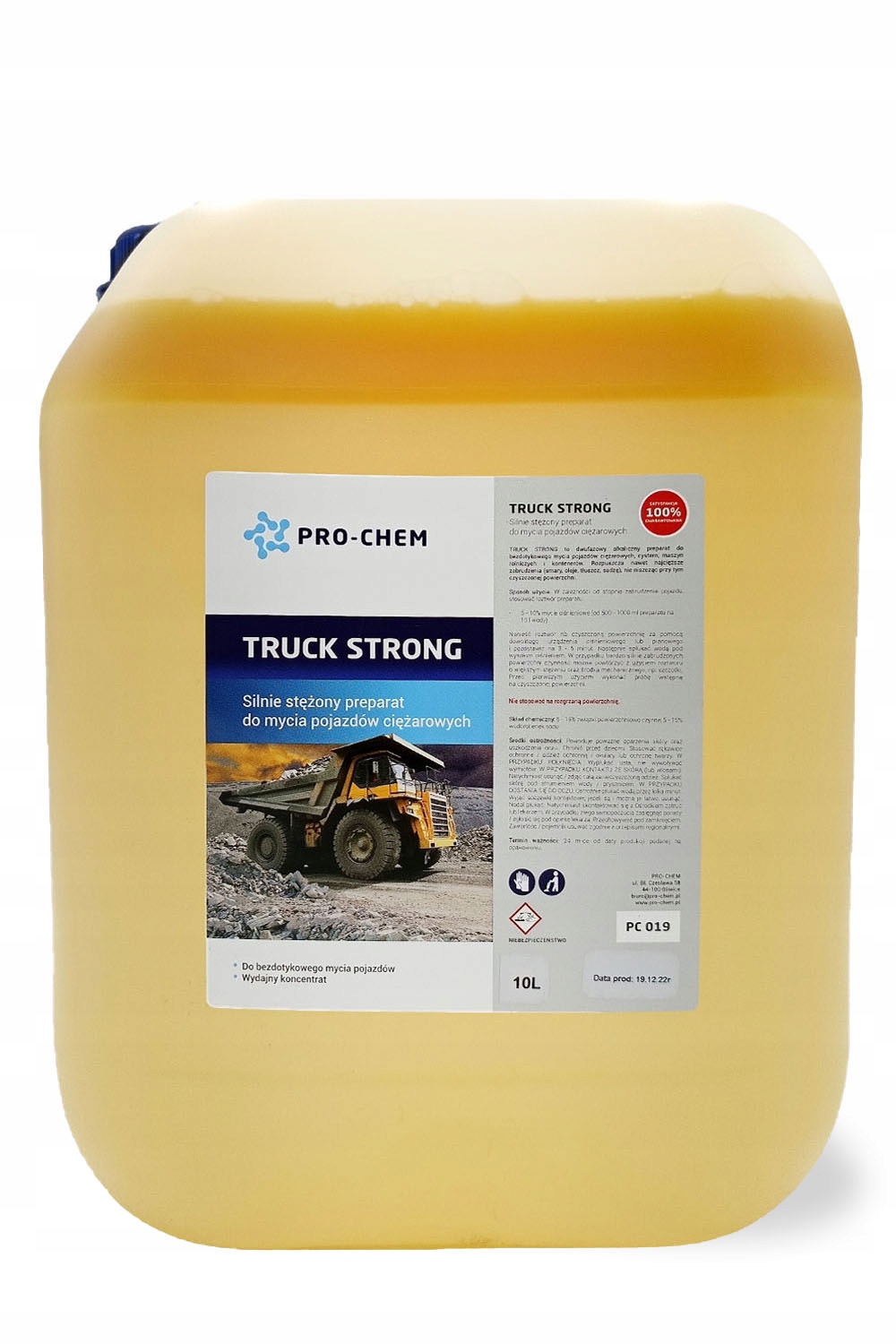 Preparat do mycia pojazdów ciężarowych PRO-CHEM TRUCK STRONG 10 L
